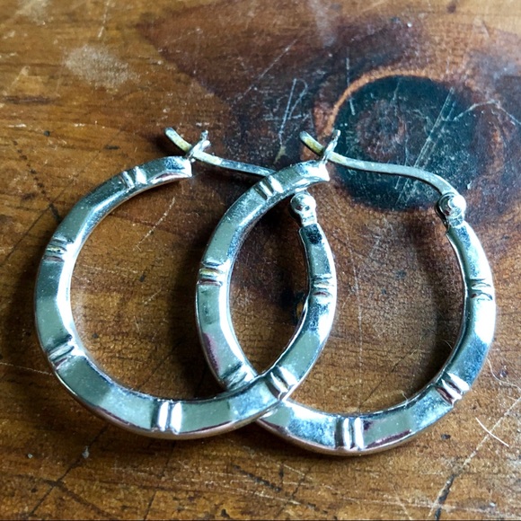 Vintage Jewelry - ☀️ Vintage 90’s Sterling Hoops
